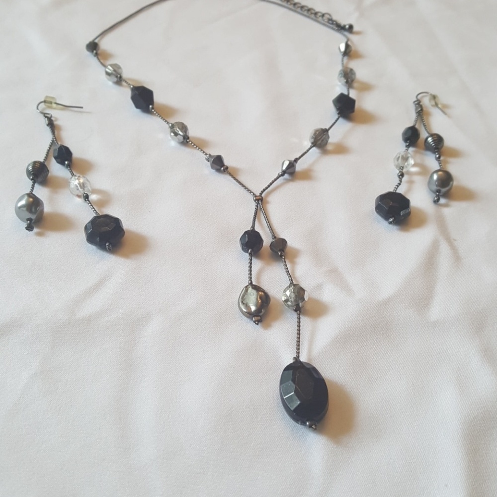 Necklace and earrings